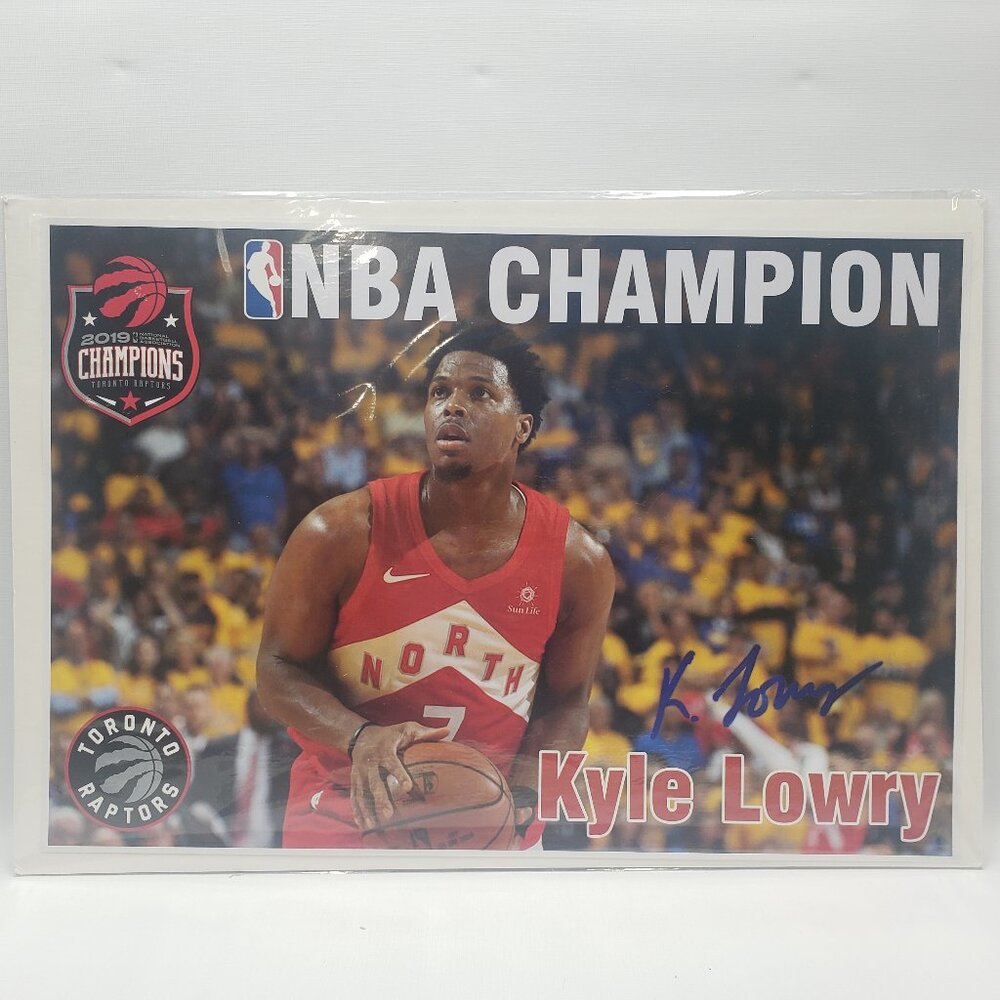 Kyle Lowry Toronto Raptors 2019 NBA Champion Poster Printed Signature